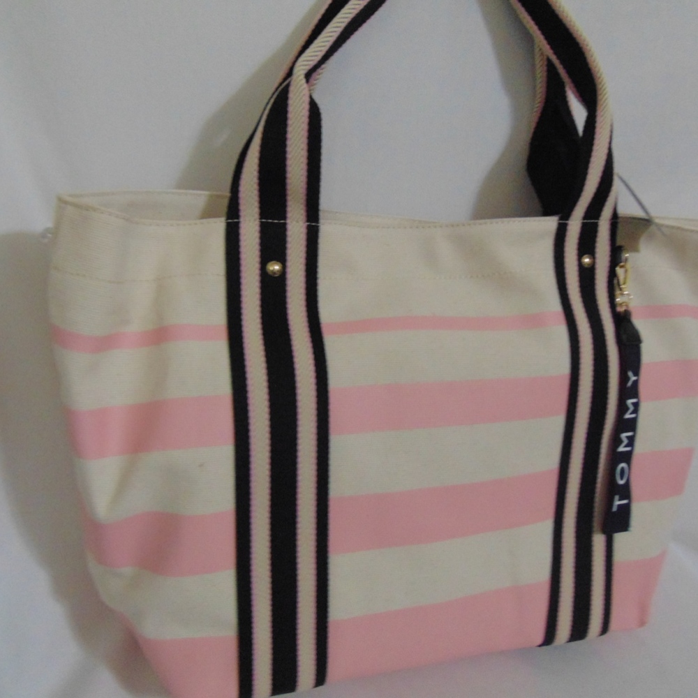 Tommy Hilfiger Classic Painted Stripe ExLarge Tote - Picture 2 of 8